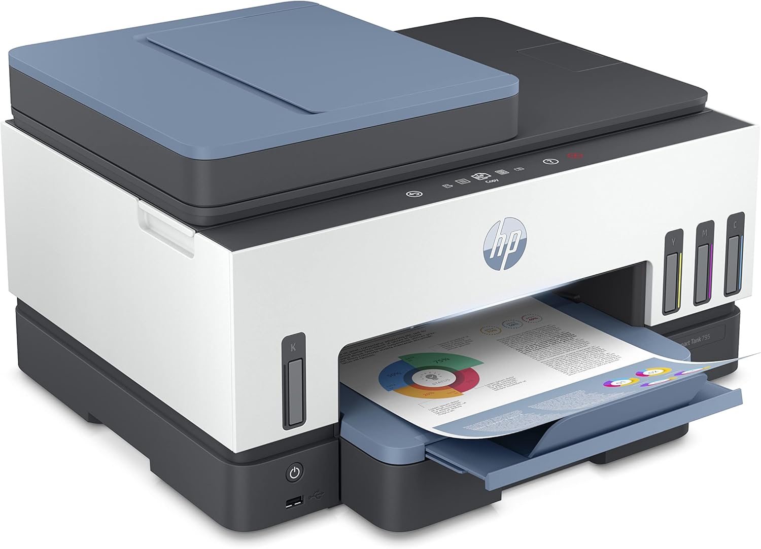 HP Color LaserJet Pro MFP 3303fdw - Wireless, Print, Scan, Copy, Fax, ADF, Automatic 2-sided printing, Touchscreen