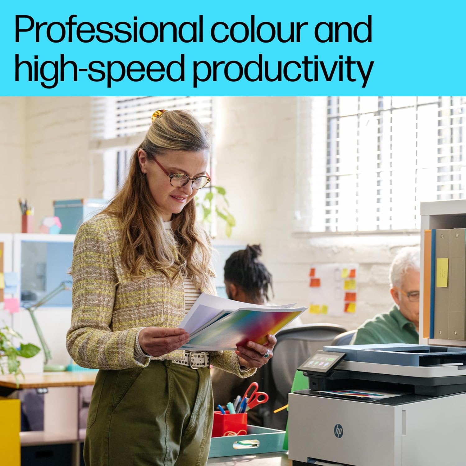 HP Smart Tank 795 All-in-One Printer wireless, Print, Scan, Copy, Fax, Auto Duplex Printing, Document Feeder, Print up to 18000 black or 8000 color pages, White/Blue [28B96A]
